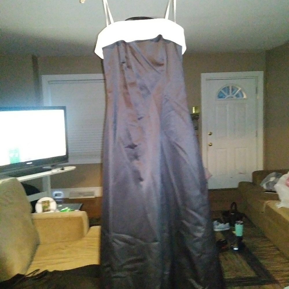 Black formal dress with shawl